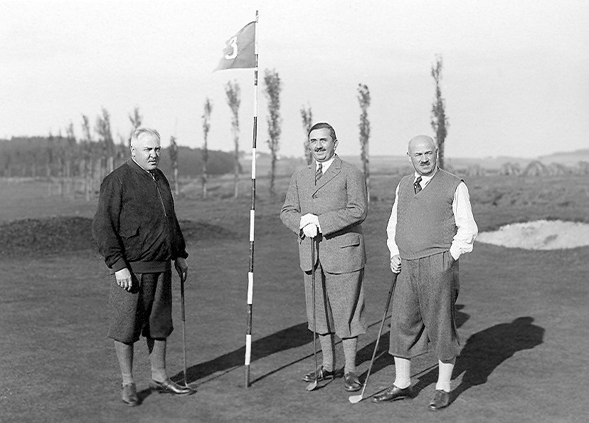 Hoteliéři Mariánských Lázní na golfu v roce 1936